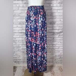 Joe Benbasset Vibrant Colorful Maxi Knit Skirt